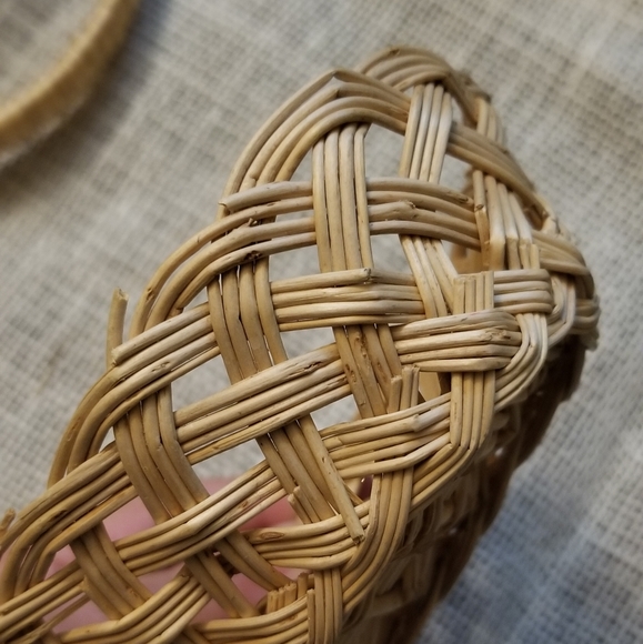 Wicker Basket Vintage Woven Wall Decor Set of 6 - Picture 7 of 7